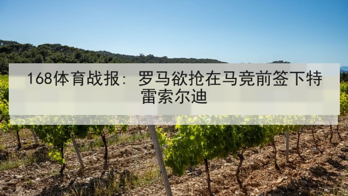 168体育战报: 罗马欲抢在马竞前签下特雷索尔迪 168体育战报: 罗马欲抢在马竞前签下特雷索尔迪